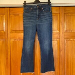 Madewell Cali Demi-Boot Jeans Size 27 Raw Edge Hem